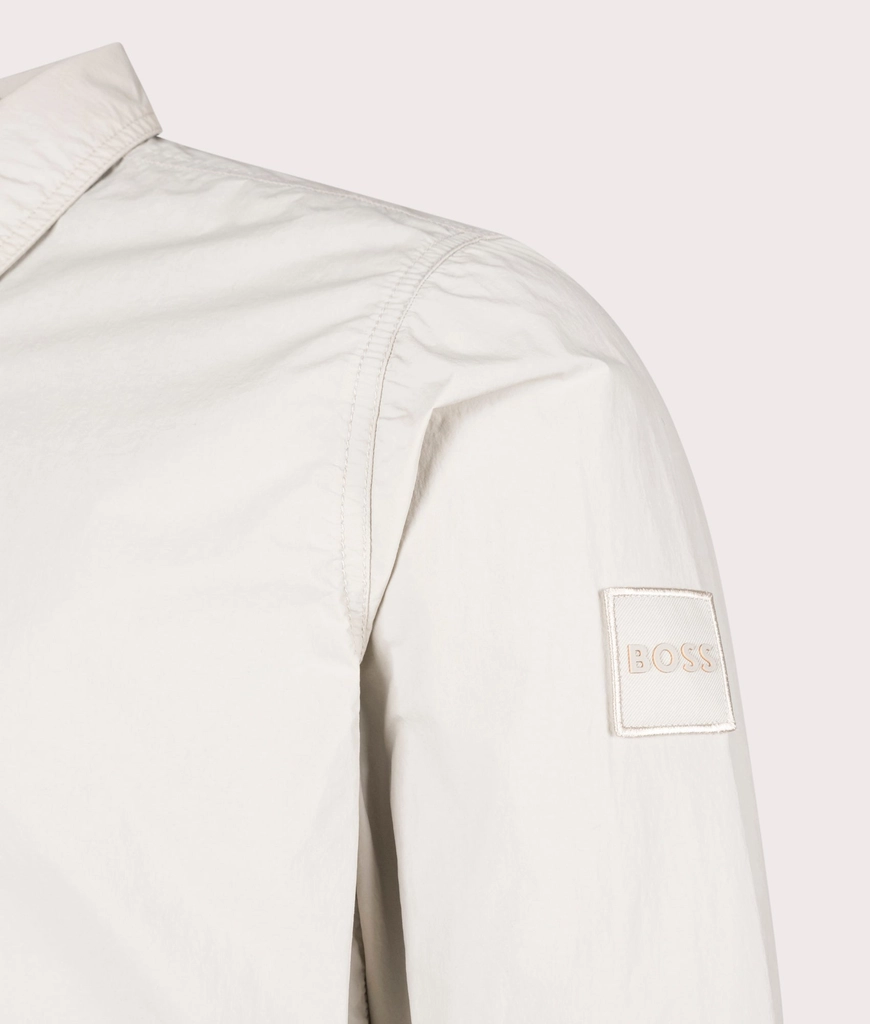 Hugo Boss Mens Oversized Leejay Zip Overshirt